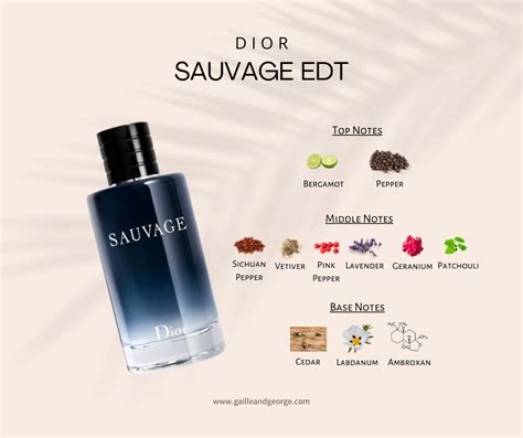 dior sauvage notes edp